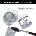 thumbnail image 2 of Pintura acrílica ARTME Metallic Silver 100 ml para arte y manualidades, 2 of 7