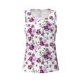 thumbnail image 4 of Lsque Violets Flowers Printed Workout Tank Tops for Women, Athletic Sports Tank Tops, Compression Sleeveless Dry Fit Shirts,Sleeveless Yoga Shirt-X-Large, 4 of 9