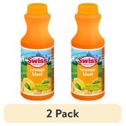 (2 pack) Swiss Premium Orange Blast Drink - 1 Pint Plastic Bottle