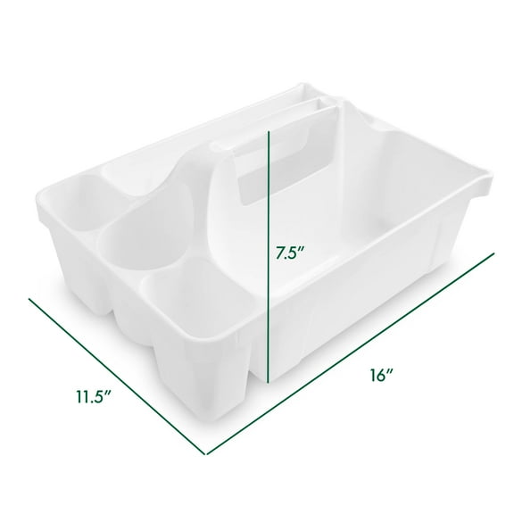 Libman Household Deluxe Maid Storage Holder Caddy, White