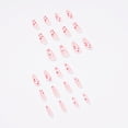 thumbnail image 2 of Fofosbeauty 24pcs Press on False Nail Tips Short Coffin Full Cover Fake Nails, Flipped, 2 of 7