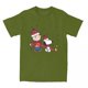 thumbnail image 3 of Camiseta de algodón con dibujos animados de Peanuts, Snoopy, Charlie Brown y Woodstock para hombre y mujer, divertida y linda camiseta de manga corta, recién llegada, 3 of 5