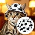 thumbnail image 2 of Dog Sun Hat for Small Medium Dogs Cats Adjustable Fisherman Cap Cute Summer Beach Accessories Breathable Canvas Comfortable Fit for Outdoor Travel Party Photoshoot, 2 of 10