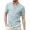 Light blue, variant on QonioiTshirts for Men Short Sleeve Shirt Men Summer Casual Fashion Linen T-Shirt Men's Retro Stand-Up QonioiShirt Tshirts Shirts for Men Cheap Stuff Under for Men