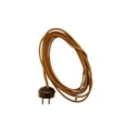thumbnail image 3 of B&P Lamp® Gold Rayon Cord With Ribbed Plug Set ~10 Ft., 3 of 6