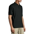 thumbnail image 3 of Hanes Men's EcoSmart Short Sleeve Jersey Polo Shirt, up to Size 6XL, 3 of 6