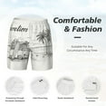 thumbnail image 4 of Kdxio Summer Vacation Scene Print Men'S Swim Trunks With Compression Liner 7 Inch Inseam Quick Dry Swim Shorts, 4 of 7