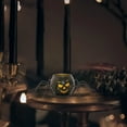 thumbnail image 4 of RBCKVXZ Iron Glass Candlestick Halloween Pumpkin Lights Black Candlestick Party Scene Arrangement Halloween Decoration Ornaments, 4 of 6