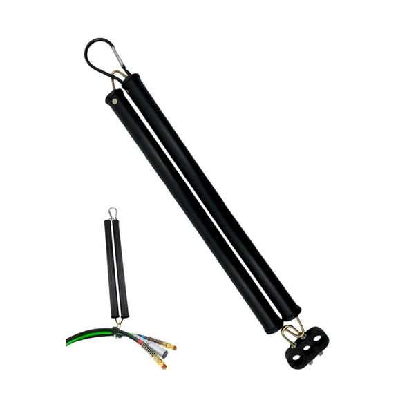 TORQUE 3 in 1 ABS Air Line Hose Tracker Tender Kit with 20" Double Spring and Protective Sleeve for Truck Tractor Trailer (Heavy Duty Spring with 3 Hose Holder) (TR17145-D)