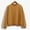 Brown, variant on Kilaqueen Mock Neck Sweatshirt Women Casual Loose Fit Fleece Pullover Shirts Solid Color Long Sleeve Basic Tees Sweatshirts Cute Soft Fall Outfits