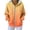 Multicolor, variant on Hooded Jacket Women Fashion Casual Gradient Print Long Sleeve Pockets Hooded Ribbed Zip Up Top For A Trendy Streetwear Look Jackets For Women