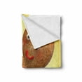 thumbnail image 2 of Gingerbread Man Soft Flannel Fleece Throw Blanket, Gingerbread Man Holding a White Page Funny Xmas Character Print, Cozy Plush for Indoor and Outdoor Use, 50" x 60", Multicolor, by Ambesonne, 2 of 6