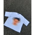 thumbnail image 4 of Camiseta holgada de algodón con estampado de grafiti coreano simple y de moda para hombre, diseño callejero Y2K, camisetas básicas informales para el hogar para parejas, 4 of 5