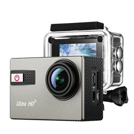 20MP  Water-proof Camcorder 4K Action Camera with WiFi and Free App for Android and (Best Retro Camera App Android)