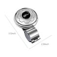 thumbnail image 3 of Perilla giratoria para volante de 360 grados | Empuñadura de aleación y fibra de carbono | Bola de refuerzo fácil de instalar para giros cerrados y estacionamiento | Accesorio universal para coche, 3 of 9