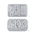 thumbnail image 4 of Instrument Note Silicone Molds Epoxy Resin Casting Mold Craft Keychain Pendant Mold Handmade Jewelry Tool, 4 of 7