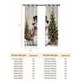 thumbnail image 6 of Fsddascl Light Grey Beige Ombre Christmas Blackout Curtains for Bedroom/Living Room, Thermal Insulated Kitchen Curtains, Xmas Snowman Tree Elk Snowflake Grommet Darkening Window Treatment 52"x84"x2, 6 of 6