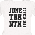 thumbnail image 4 of Inktastic Juneteenth June 19, 1865 Boys or Girls Long Sleeve Baby Bodysuit, 4 of 5