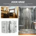 thumbnail image 3 of Shisuyan Hinges for Kitchen Cabinet Doors Silver 2Pcs 2.1Inx1.8Inx0.6In, 3 of 8
