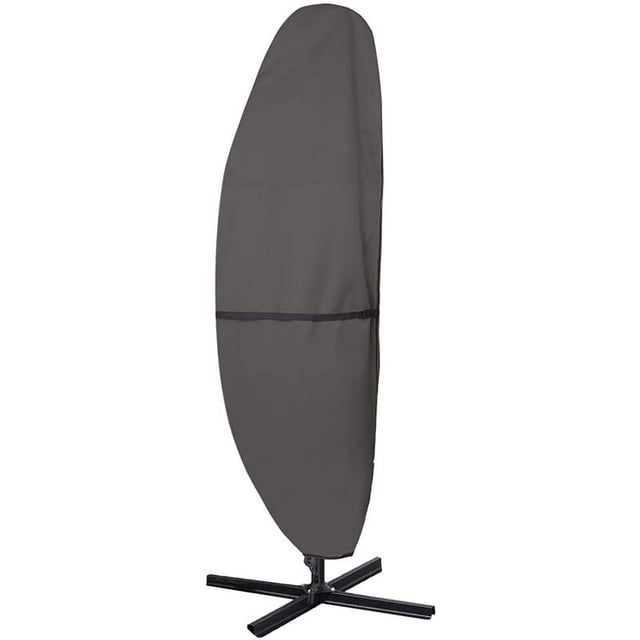 Housse de Parasol de Patio à Fermeture Éclair Robuste, Protection Imperméable pour Parasols Extérieurs de 9 à 13 Pieds, Housse Durable avec Sac de Rangement Inclus