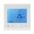 thumbnail image 1 of Mistaha 16A Programmable Electric Floor Heating Thermostat Temperature Controller Touchscreen LCD with Backlight Voice Control, 1 of 8