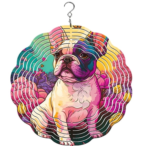 French Bulldog Wind Spinner