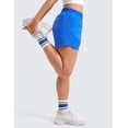 thumbnail image 5 of CRZ YOGA Girls Feathery-Fit Soft Athletic Shorts with Zipper Pocket Tennis Soccer Running Casual Liner Kids Teen, 5 of 6