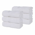 thumbnail image 2 of BNM Zero Twist Cotton Hand Towel Set of 6, White, 2 of 10