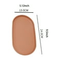 thumbnail image 2 of ACDANC Decorative Tray,Oval Decorative Serving Tray,Bathroom Vanity Countertop Organizer,Smooth Edge Storage Platter for Jewelry,Fruit Dessert Display Dish,Modern Home Decor Accent Piece, 2 of 7