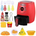 thumbnail image 1 of 1 Set Air Fryer With Color Changing Play Food Kitchen Playset Cooking Pretend Plaything For Birthday Gift Banmo, 1 of 2