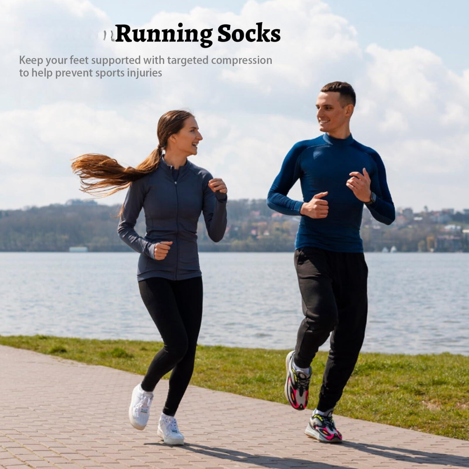 Ankle Socks Black (6 Pairs) Small-Medium Running Athletic Use