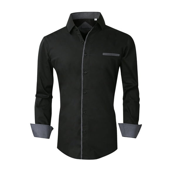 Men's Black Button Down Shirts