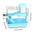 thumbnail image 3 of Acrylic Hamster Cage Two Story with Tray Bottom, Small Pet Transparent Habitat with Ventilation Holes, 3 of 6