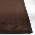thumbnail image 3 of SAFAVIEH Natural Fiber Cindy Solid Area Rug, Chocolate/Dark Brown, 2'6" x 4', 3 of 8