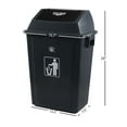 thumbnail image 2 of 13 Gallon Large Plastic Trash Can with Swing Lid, Kitchen Garbage Can with Lid, 4 Packs, 2 of 7