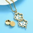 thumbnail image 4 of Pet Cremation Jewelry For Ashes For Dog/Cat Paw Stainless Steel Memorial Locket Urn Necklace Inside Mini Case Keepsake Cremation Jewelry Women Men, 4 of 7