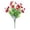 Bright Red, variant on Artificial Boxwood Shrub for Outdoor Garden Patio or Farmhouse, 13" Long Durable Plastic Greenery for Porch or DIY Wreath, Low-Maintenance Faux Bush for Window Box, Magenta, By Harlik