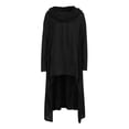 thumbnail image 2 of Women's Long Sleeve Sweatshirts Cowl Neck High Low Irregular Hem Hoodies Solid Flare Asymmetrical Tunic Tops Cloak, 2 of 6