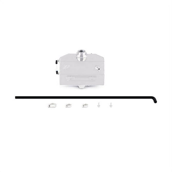 Mishimoto MMRT-MUS-15E Expansion Tank Compatible With Ford Mustang EcoBoost V6 V8 2015-2018 Silver