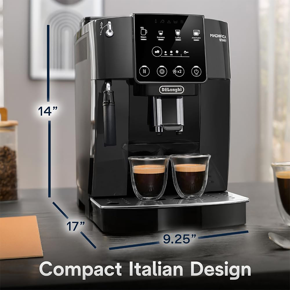 Delonghi ECAM22022B Magnifica Start Automatic Espresso Machine Bundle with 2 YR CPS Enhanced Protection Pack
