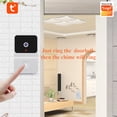 thumbnail image 4 of Timbre de puerta inteligente inalámbrico con video y control remoto, timbre visual con WIFI, visión nocturna de alta definición, audio bidireccional, timbre de puerta de seguridad con baterías de, 4 of 9