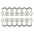 thumbnail image 5 of Utopia Alley  Double Roller Ball Stainless Steel Shower Curtain Hooks Rings, Set of 12 Oil Rubbed Bronze, 5 of 10