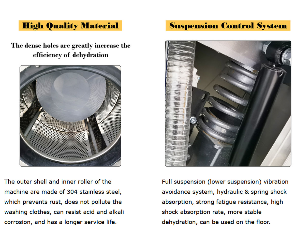 44LBS Ront Load Washer Industrial Automatic Laundry Washing Machine Commercial Washing and Drying Machine 220V