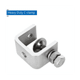 Small C ,Heavy Duty CClamp Stainless Steel with Stable Wide Jaw