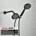 thumbnail image 6 of sumerain Matte Black 3 Way High Pressure Showerhead Combo,2-in-1 Shower Head with Handheld Shower 8 Spray Settings, 6 of 11
