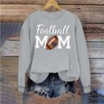 thumbnail image 6 of Karight Women's Football Mom Graphic Crewneck Sweatshirt Long Sleeve Casual Pullover Top, 6 of 6