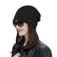 thumbnail image 2 of Womens Solid Color Elastic Single Layer Hat Hood Night Cap Head Guard Night Cap, 2 of 9