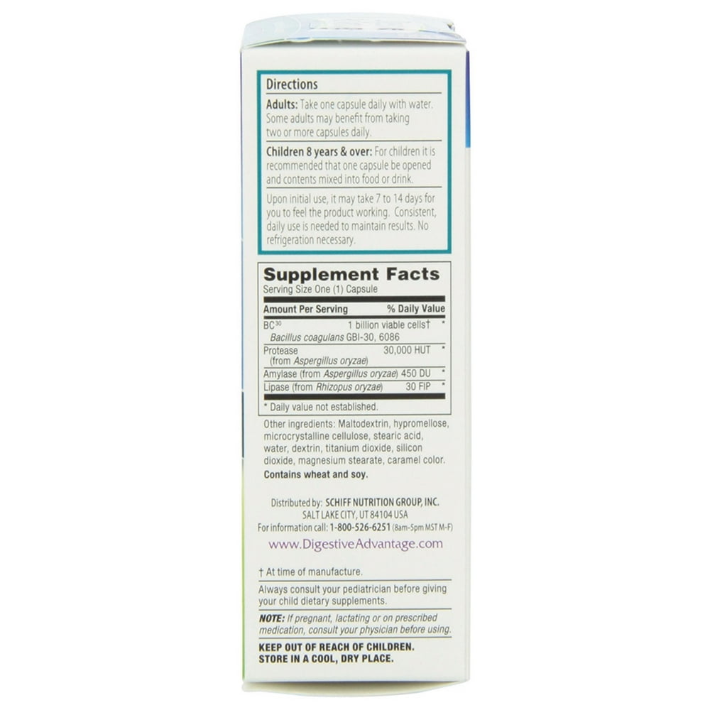 Digestive Advantage Intensive Bowel Support, 32 Capsules (Pack of 6)