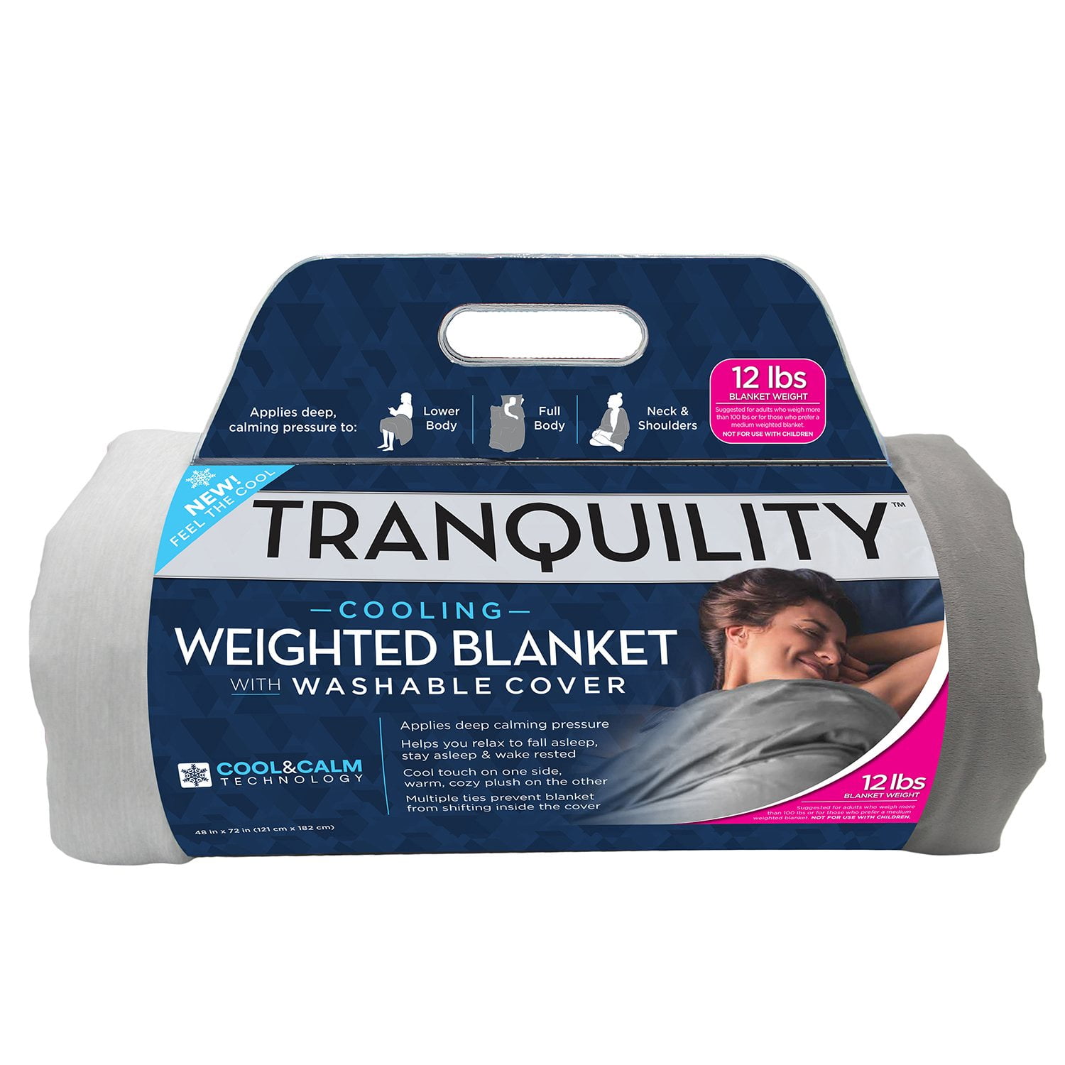 12 Lbs Walmart Tranquility Weighted Blanket Tranquility Cool-to