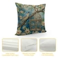 thumbnail image 4 of Nawypu  Blue Cottage Bird Birdcage and Blossoms Decorative Square Covers Home Decor Flowers and Birds Throw Pillow Covers Decorative Pillow Shells for Couch Living Room Bedroom Car, 4 of 5